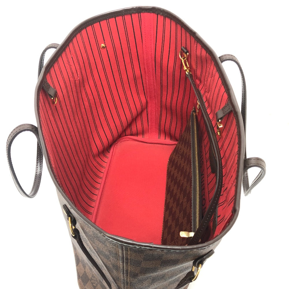 LOUIS VUITTON Tote Bag N41358 Damier canvas Brown Neverfull MM
