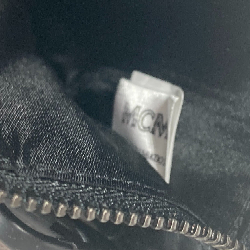 MCM Coin case leather black Looney Tunes collaboration Visetos Tweety Women Used Authentic