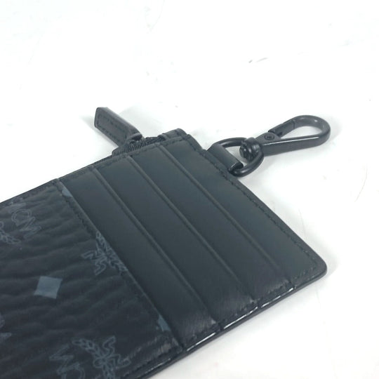 MCM Coin case leather black Looney Tunes collaboration Visetos Tweety Women Used Authentic