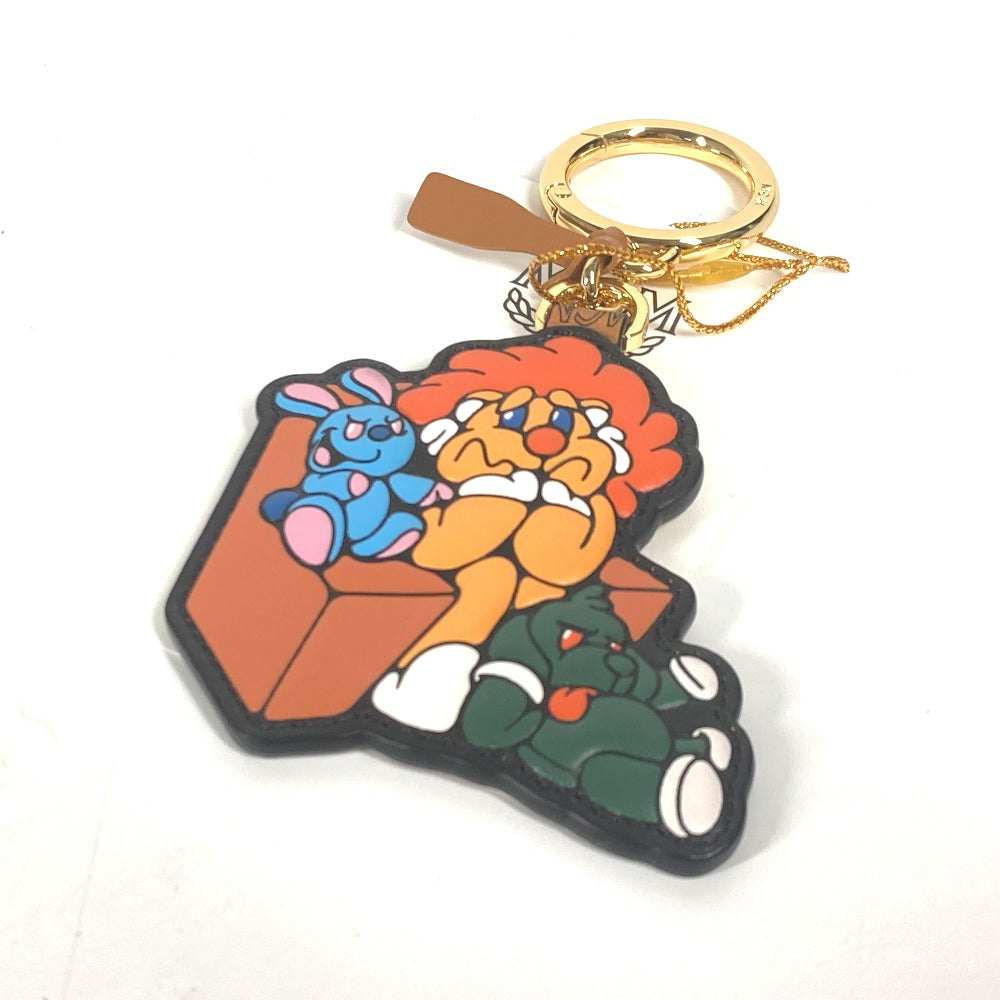 MCM key ring leather Brown SAMBYPEN collaboration Sam By Pen Rabbit Animal mens Used Authentic