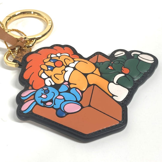 MCM key ring leather Brown SAMBYPEN collaboration Sam By Pen Rabbit Animal mens Used Authentic