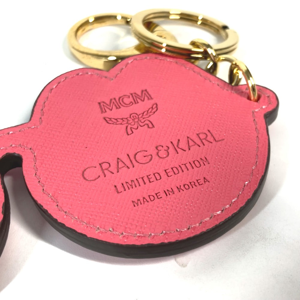MCM key ring leather pink CRAIG & KARL collaboration Craig & Karl Eyeglasses Design unisex(Unisex) Used Authentic