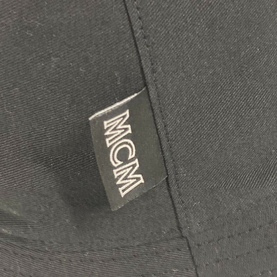 MCM hat cotton black Hat Hat Bucket Hat Bob Hat logo mens Used Authentic