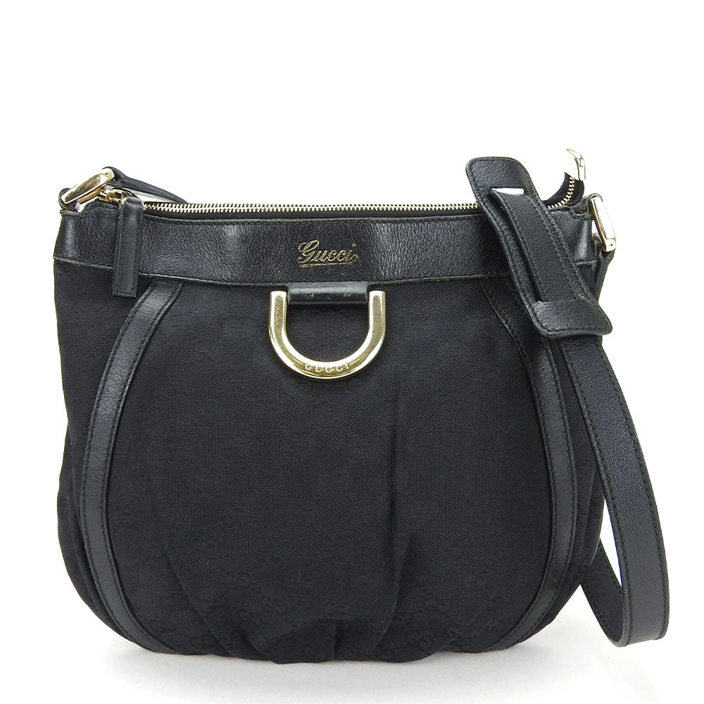 GUCCI Shoulder Bag 203257 GG canvas black GG canvas
