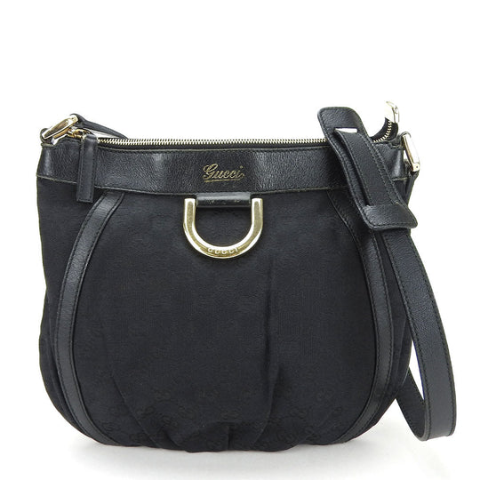 GUCCI Shoulder Bag 203257 GG canvas black GG canvas