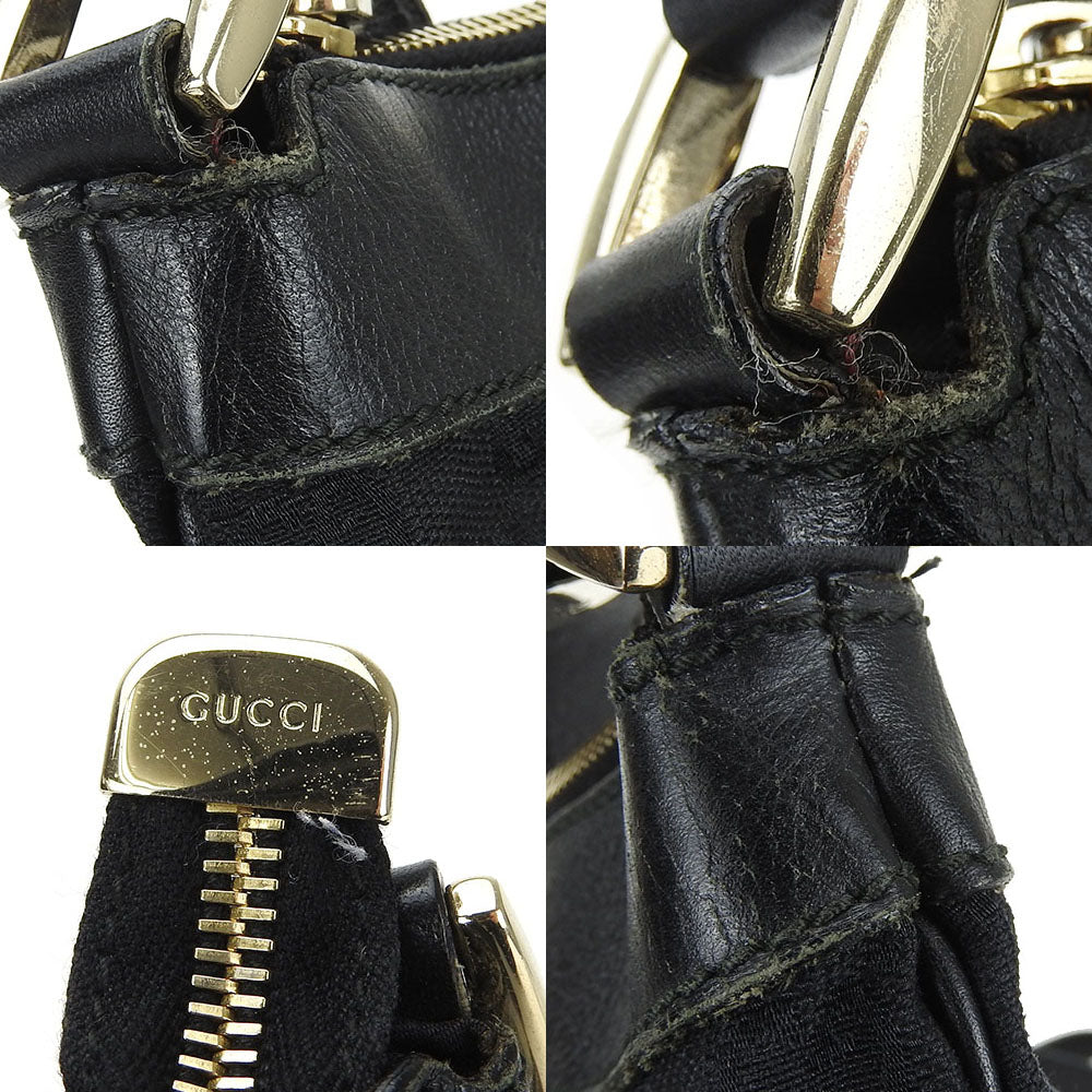 GUCCI Shoulder Bag 203257 GG canvas black GG canvas