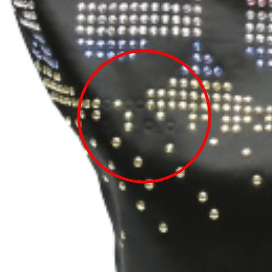 COACH Tote Bag F17144 leather black Rhinestone Holiday Tote Bag Satinx patent Women Used Authentic