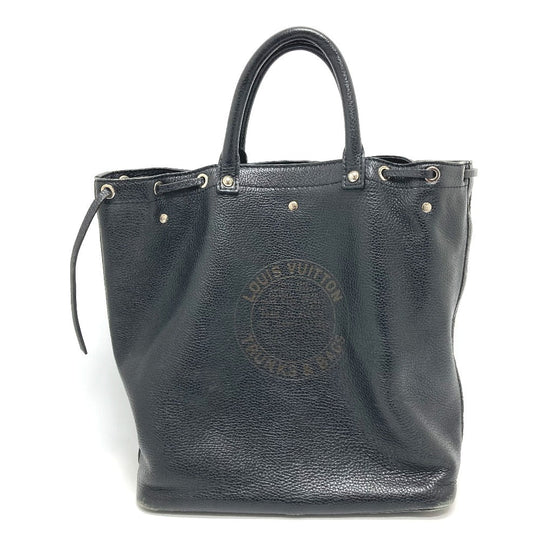 LOUIS VUITTON Tote Bag M95252 leather black Tobago T & B Women Used Authentic