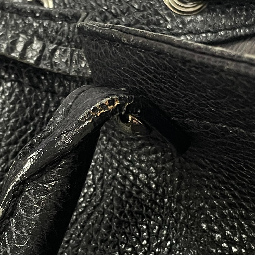 LOUIS VUITTON Tote Bag M95252 leather black Tobago T & B Women Used Authentic