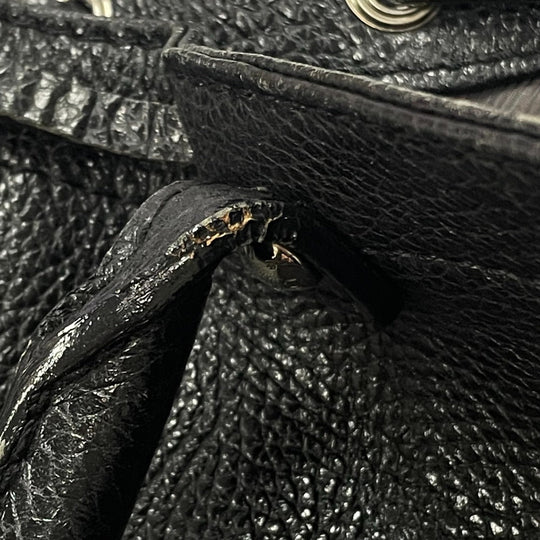 LOUIS VUITTON Tote Bag M95252 leather black Tobago T & B Women Used Authentic