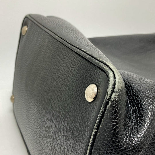 LOUIS VUITTON Tote Bag M95252 leather black Tobago T & B Women Used Authentic