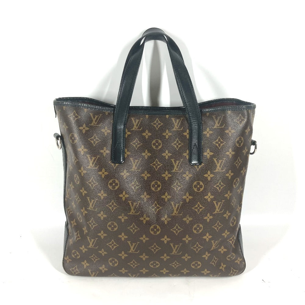 LOUIS VUITTON Tote Bag M56708 Monogram macacer canvas Brown Monogram macacer Davis mens Used Authentic