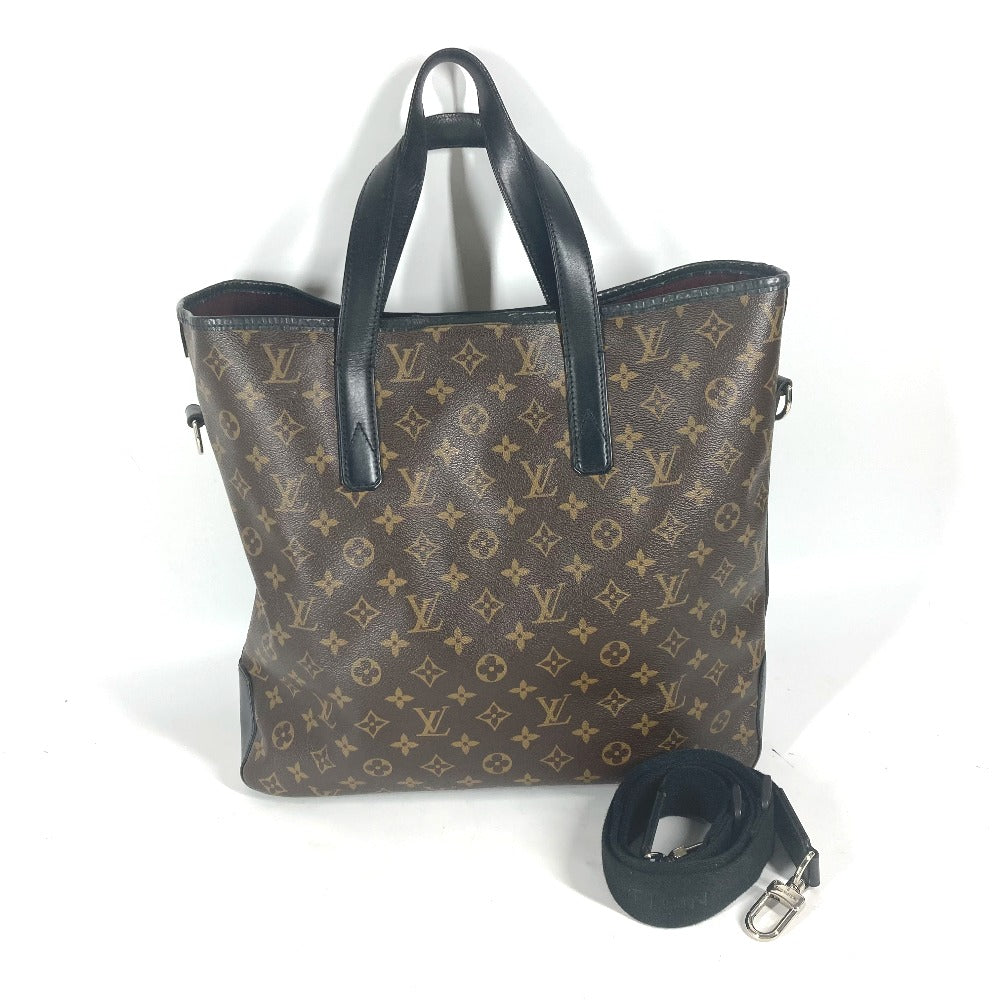 LOUIS VUITTON Tote Bag M56708 Monogram macacer canvas Brown Monogram macacer Davis mens Used Authentic