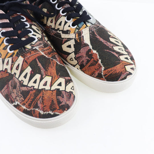CELINE sneakers 400A11 canvas Brown Women 40 Used Authentic