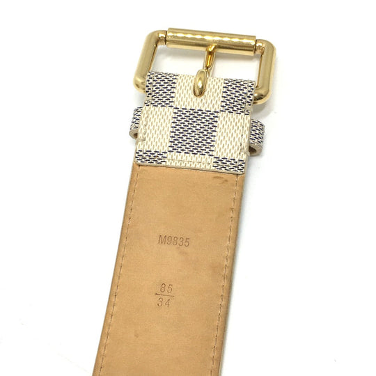 LOUIS VUITTON Waist bag M9835 Damier Azur Canvas white Saint Tulle Pochette Solo Women(Unisex) Used Authentic