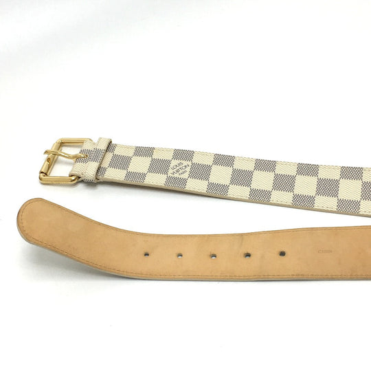 LOUIS VUITTON Waist bag M9835 Damier Azur Canvas white Saint Tulle Pochette Solo Women(Unisex) Used Authentic