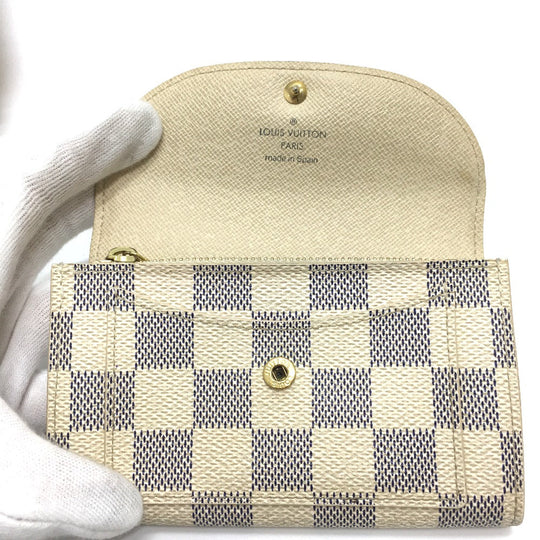 LOUIS VUITTON Waist bag M9835 Damier Azur Canvas white Saint Tulle Pochette Solo Women(Unisex) Used Authentic