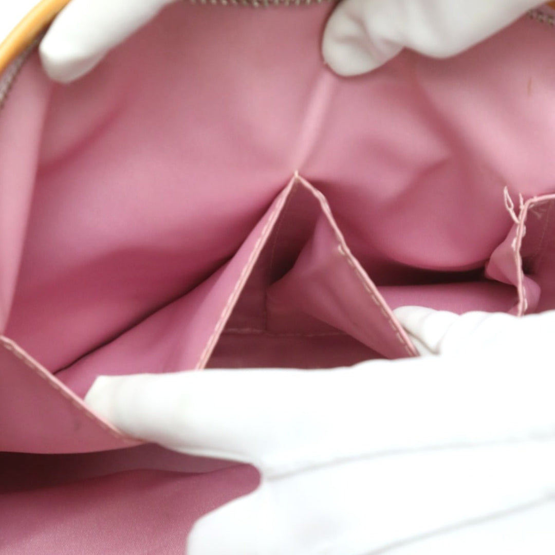 COACH Handbag F14852 leather pink 2WAY Signature Sarapetal Women Used Authentic