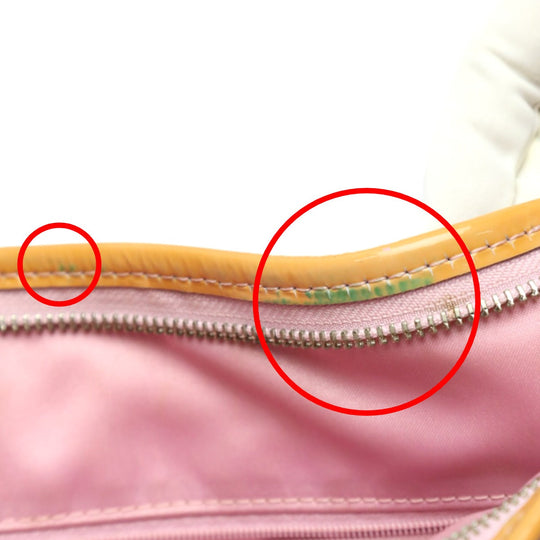 COACH Handbag F14852 leather pink 2WAY Signature Sarapetal Women Used Authentic