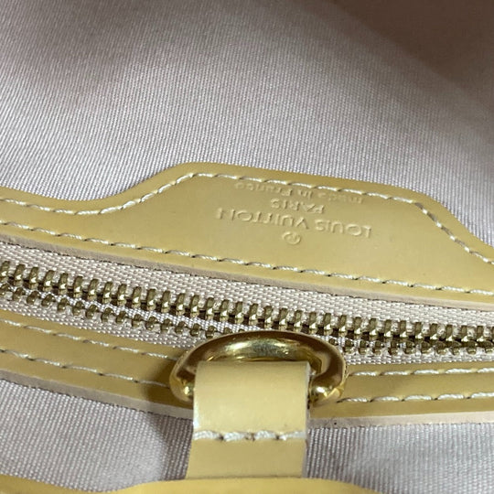 LOUIS VUITTON Tote Bag M91642 Monogram Vernis beige Monogram Vernis Wilshire PM