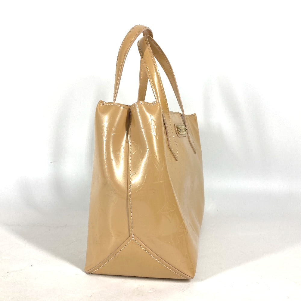 LOUIS VUITTON Tote Bag M91642 Monogram Vernis beige Monogram Vernis Wilshire PM