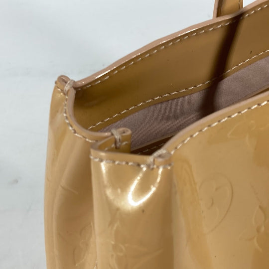 LOUIS VUITTON Tote Bag M91642 Monogram Vernis beige Monogram Vernis Wilshire PM