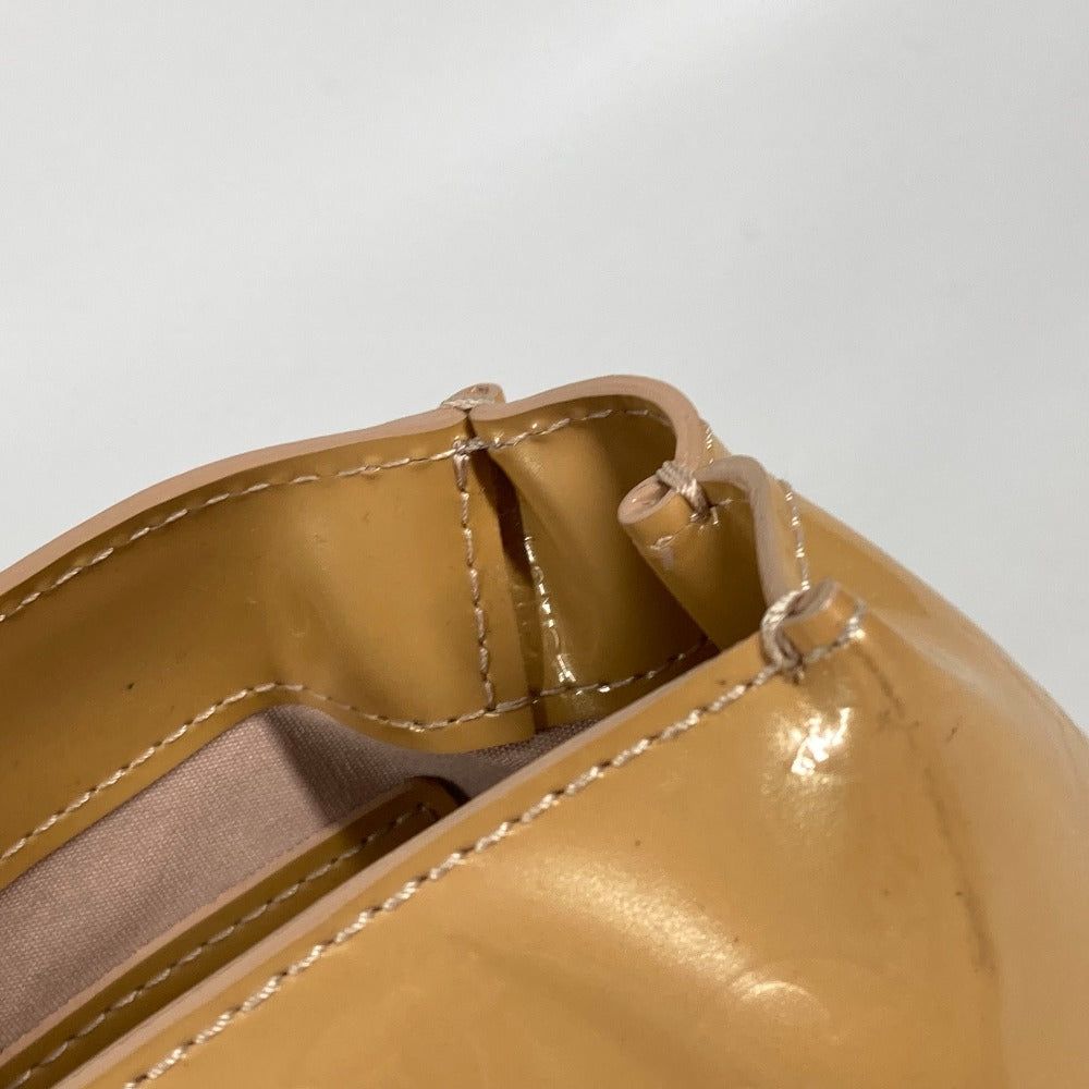 LOUIS VUITTON Tote Bag M91642 Monogram Vernis beige Monogram Vernis Wilshire PM