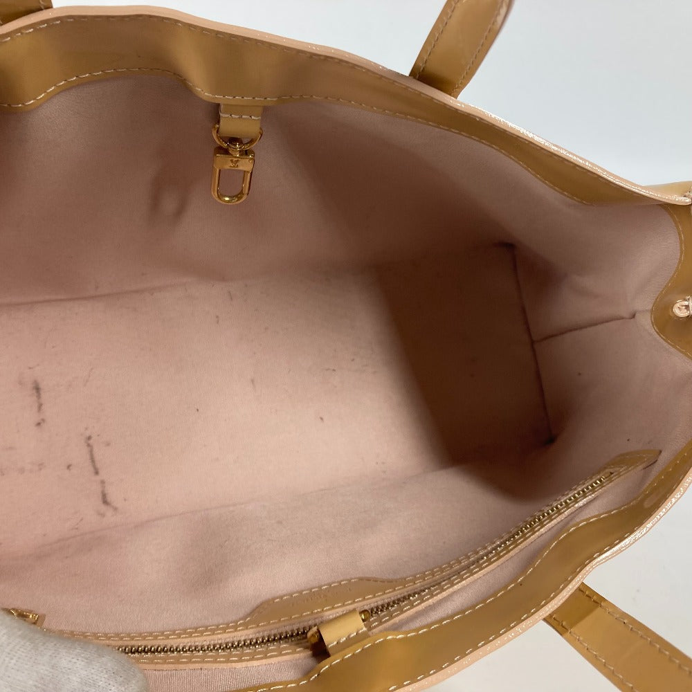 LOUIS VUITTON Tote Bag M91642 Monogram Vernis beige Monogram Vernis Wilshire PM