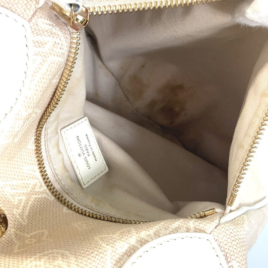 LOUIS VUITTON Tote Bag M95986 canvas beige Monogram beach line Cabas Ipanema GM Women Used Authentic