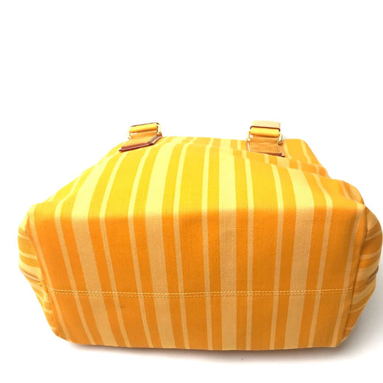 LOUIS VUITTON Tote Bag M94145 canvas yellow plan soleil Hippo PM Women Used Authentic