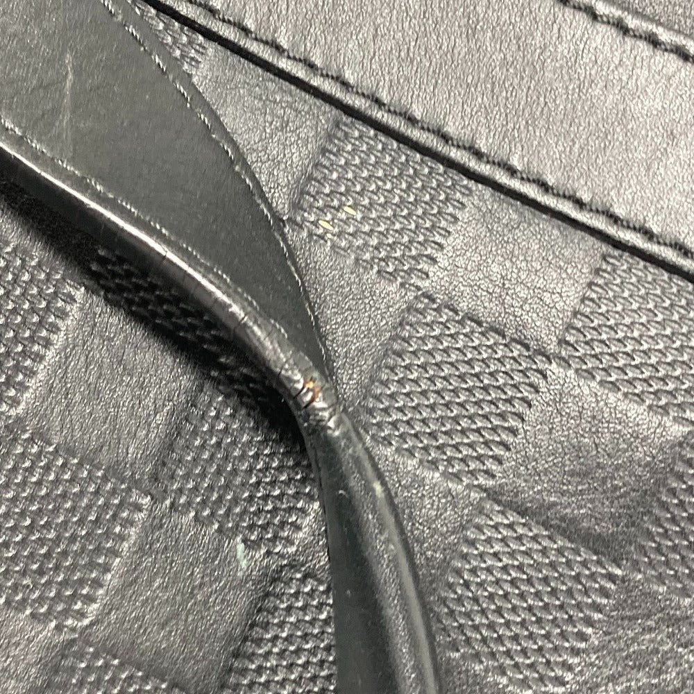 LOUIS VUITTON Tote Bag N41269 Damier Anfini Leather black Damier Anfini Tadao PM mens Used Authentic