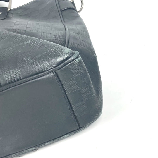 LOUIS VUITTON Tote Bag N41269 Damier Anfini Leather black Damier Anfini Tadao PM mens Used Authentic