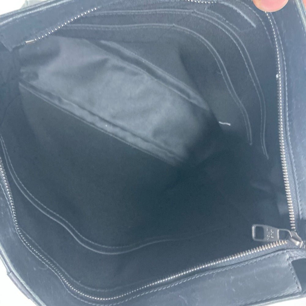 LOUIS VUITTON Tote Bag N41269 Damier Anfini Leather black Damier Anfini Tadao PM mens Used Authentic