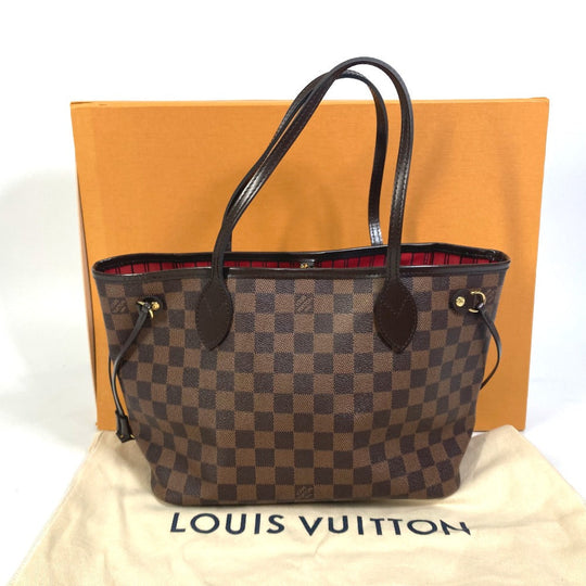 LOUIS VUITTON Tote Bag N41359 Damier canvas Brown Damier Never full PM