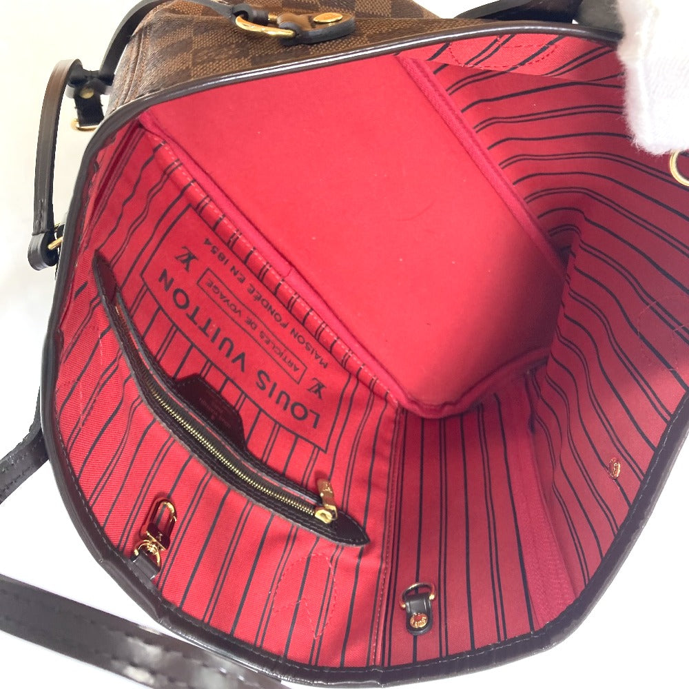 LOUIS VUITTON Tote Bag N41359 Damier canvas Brown Damier Never full PM