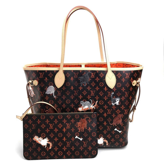 LOUIS VUITTON Tote Bag M44441 Monogram canvas Brown Monogram Neverfull MM Women Used Authentic