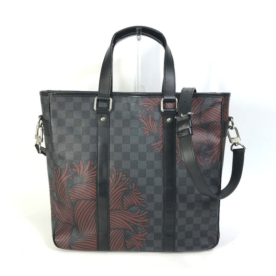 LOUIS VUITTON Tote Bag ‚m41717 Damier Grafitto Canvas black Christopher Nemeth PM Tadao mens Used Authentic