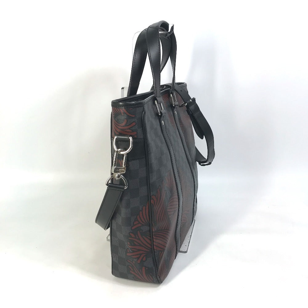 LOUIS VUITTON Tote Bag ‚m41717 Damier Grafitto Canvas black Christopher Nemeth PM Tadao mens Used Authentic