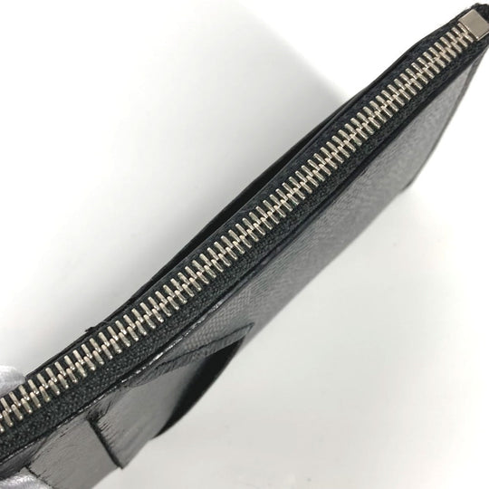 LOUIS VUITTON Coin case N64038 Damier Grafitto Canvas black Damier Grafitte Coin card holder mens Used Authentic