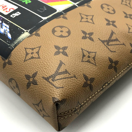 LOUIS VUITTON Tote Bag M45198 Monogram reverse canvas Brown type Monogram Reverse Video Print Carry it Women Used Authentic
