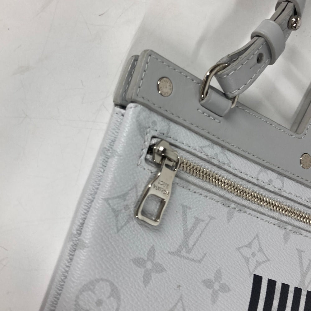 LOUIS VUITTON Tote Bag M44627 Monogram canvas white Monogram white Flat Vertical Tote mens Used Authentic