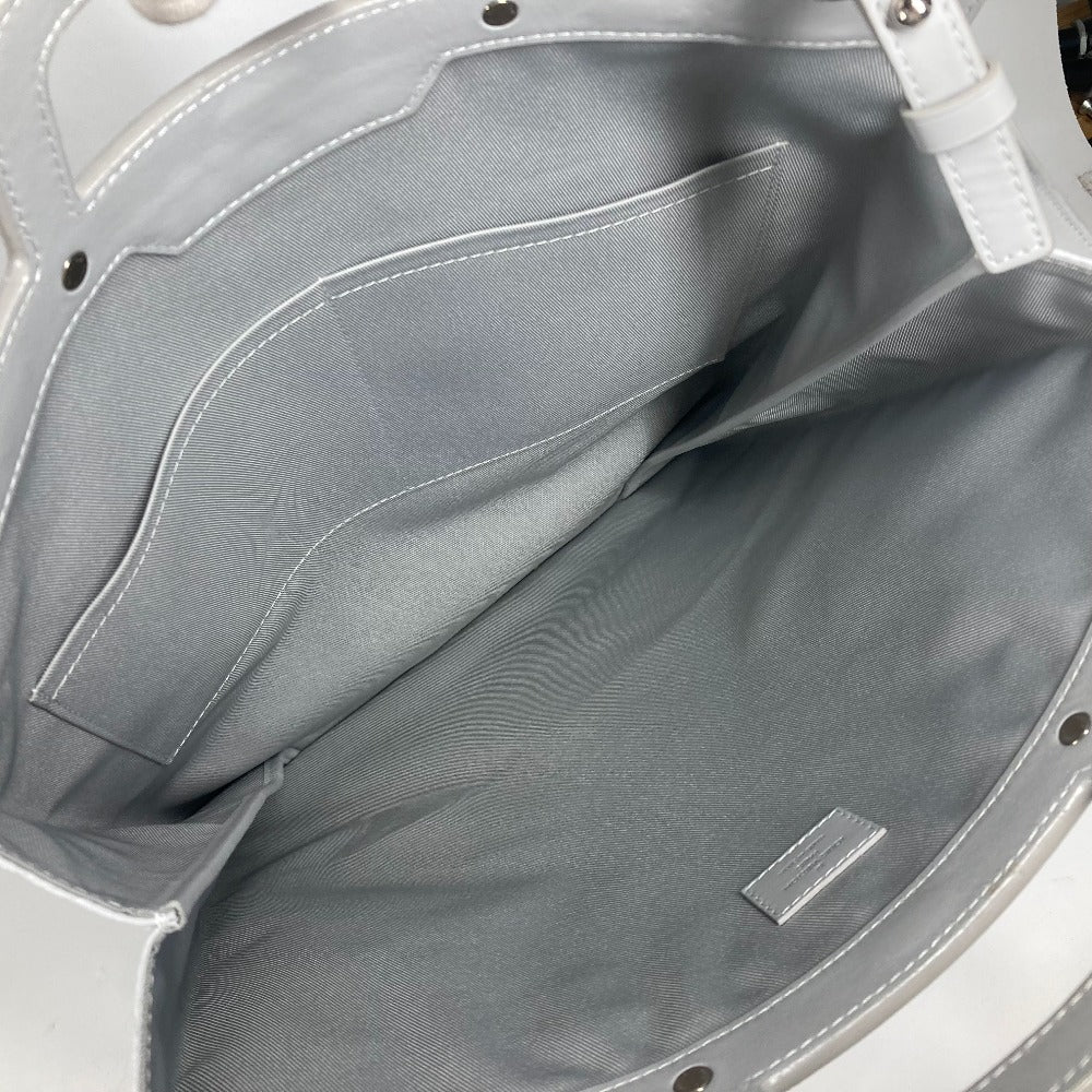 LOUIS VUITTON Tote Bag M44627 Monogram canvas white Monogram white Flat Vertical Tote mens Used Authentic