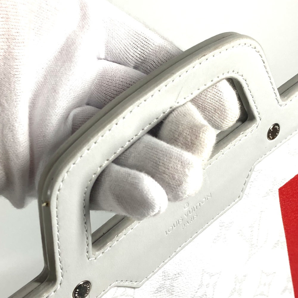 LOUIS VUITTON Tote Bag M44627 Monogram canvas white Monogram white Flat Vertical Tote mens Used Authentic