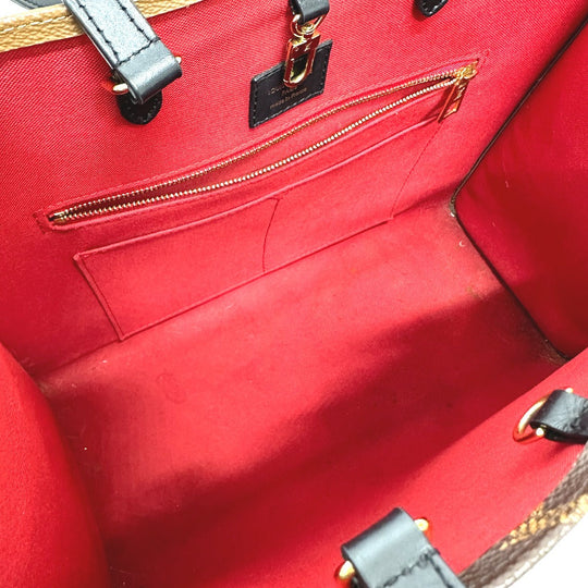 LOUIS VUITTON Tote Bag M45321 Monogram canvas Brown Monogram On the Go MM Women Used Authentic