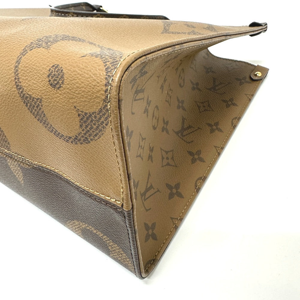 LOUIS VUITTON Tote Bag M45321 Monogram canvas Brown Monogram On the Go MM Women Used Authentic