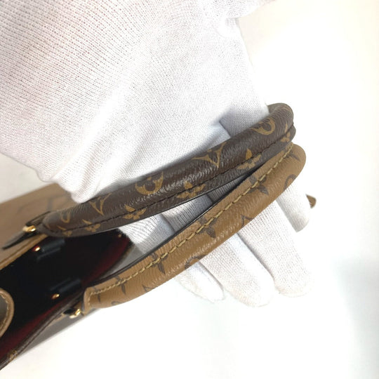 LOUIS VUITTON Tote Bag M45321 Monogram reverse canvas Brown Monogram On the Go MM Women Used Authentic