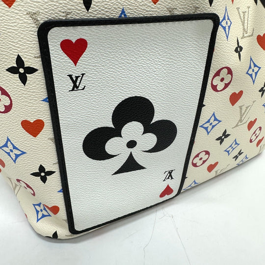 LOUIS VUITTON Tote Bag M57462 canvas multicolor Game on monogram Neverfull MM Women Used Authentic