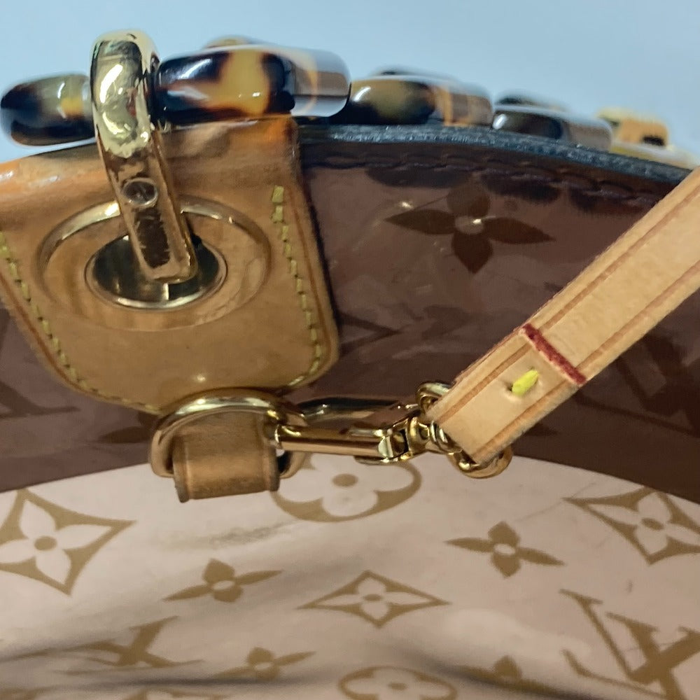 LOUIS VUITTON Tote Bag M92501 Plastics Brown Monogram Plastics Cabas Ambre MM Women Used Authentic