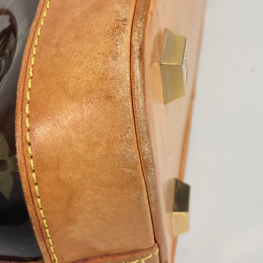 LOUIS VUITTON Tote Bag M92501 Plastics Brown Monogram Plastics Cabas Ambre MM Women Used Authentic