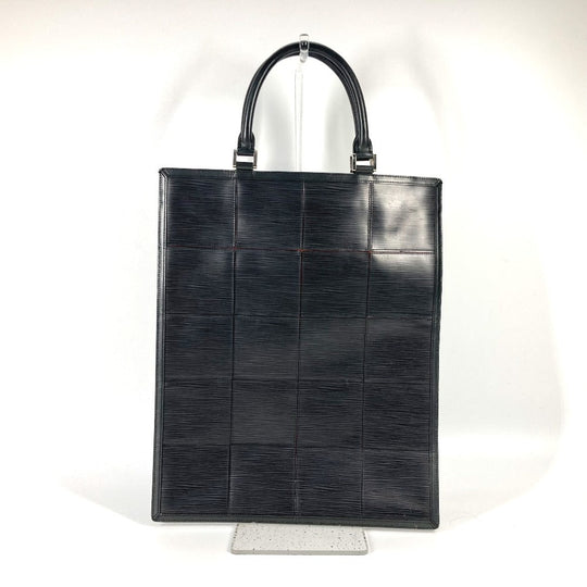 LOUIS VUITTON Tote Bag M54622 Epi Leather black Epi stretch Silver fizz mens Used Authentic